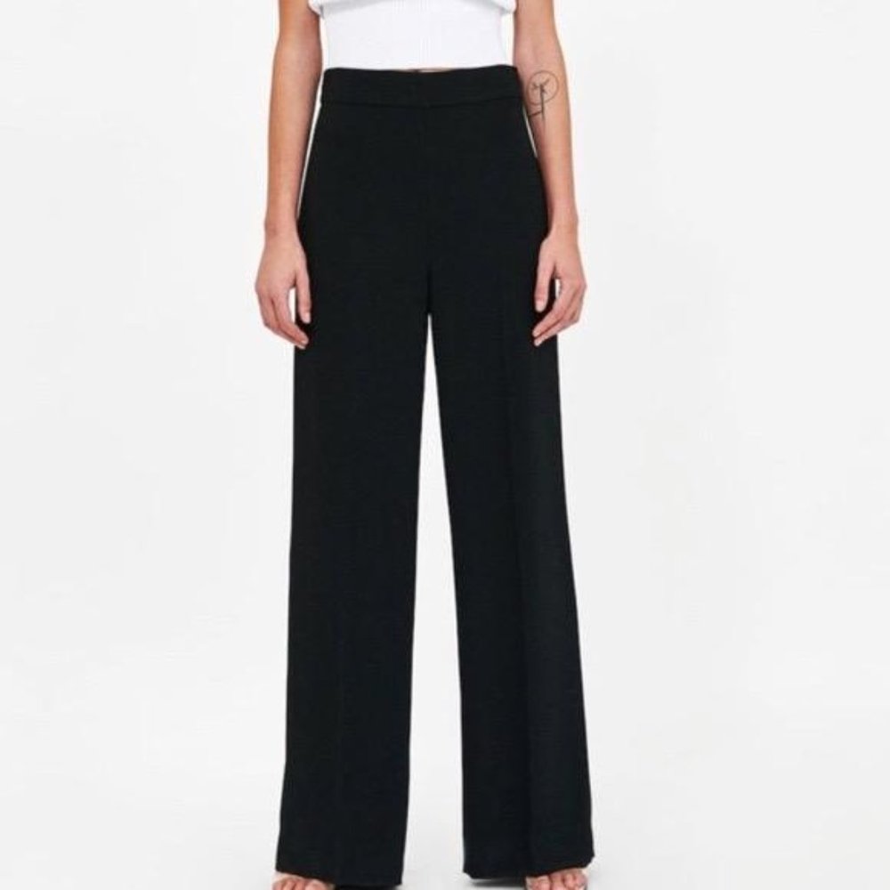 Zara Black Wide Leg High Waisted Pants